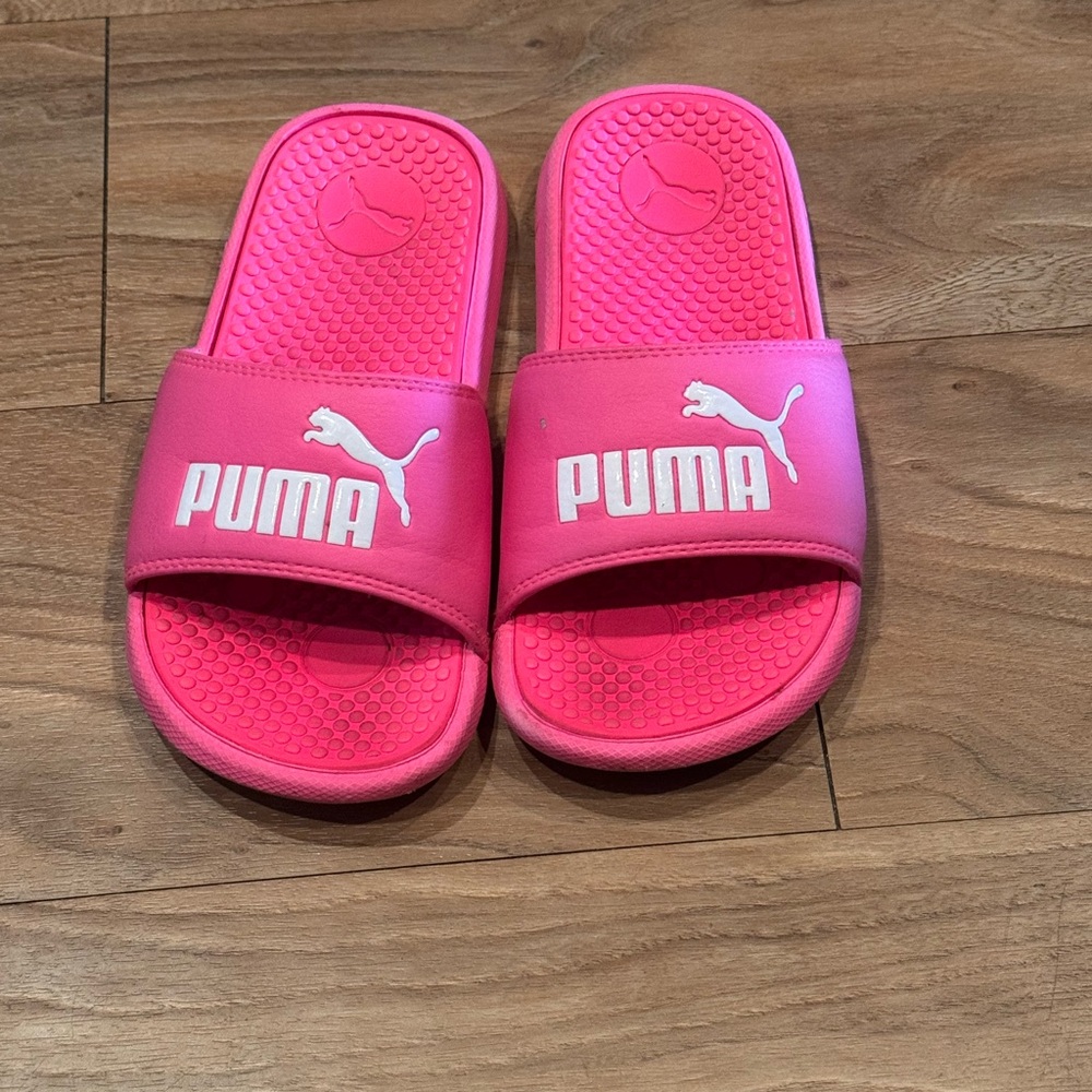 Puma Kids Pink Slide Sandals